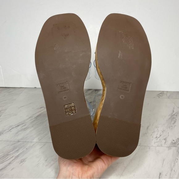 New! Schutz Caryne Wedge Heel Sandal 10 1/2 - Picture 12 of 13